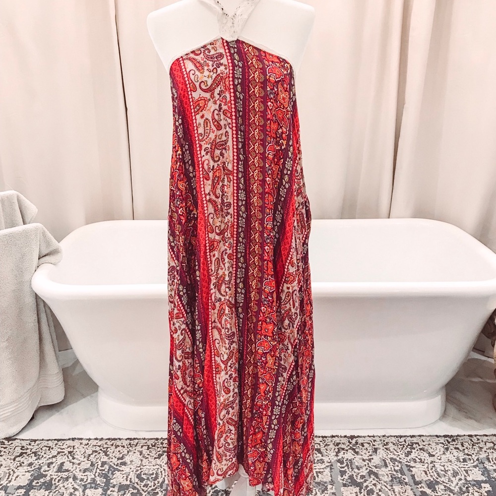 Floral high low dress